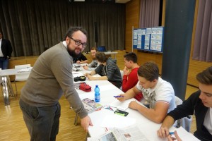 Beim Workshop zum journalistischen Schreiben