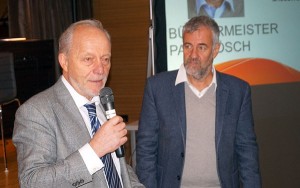 Direktor Oberstaller und Merans Bürgermeister Paul Rösch